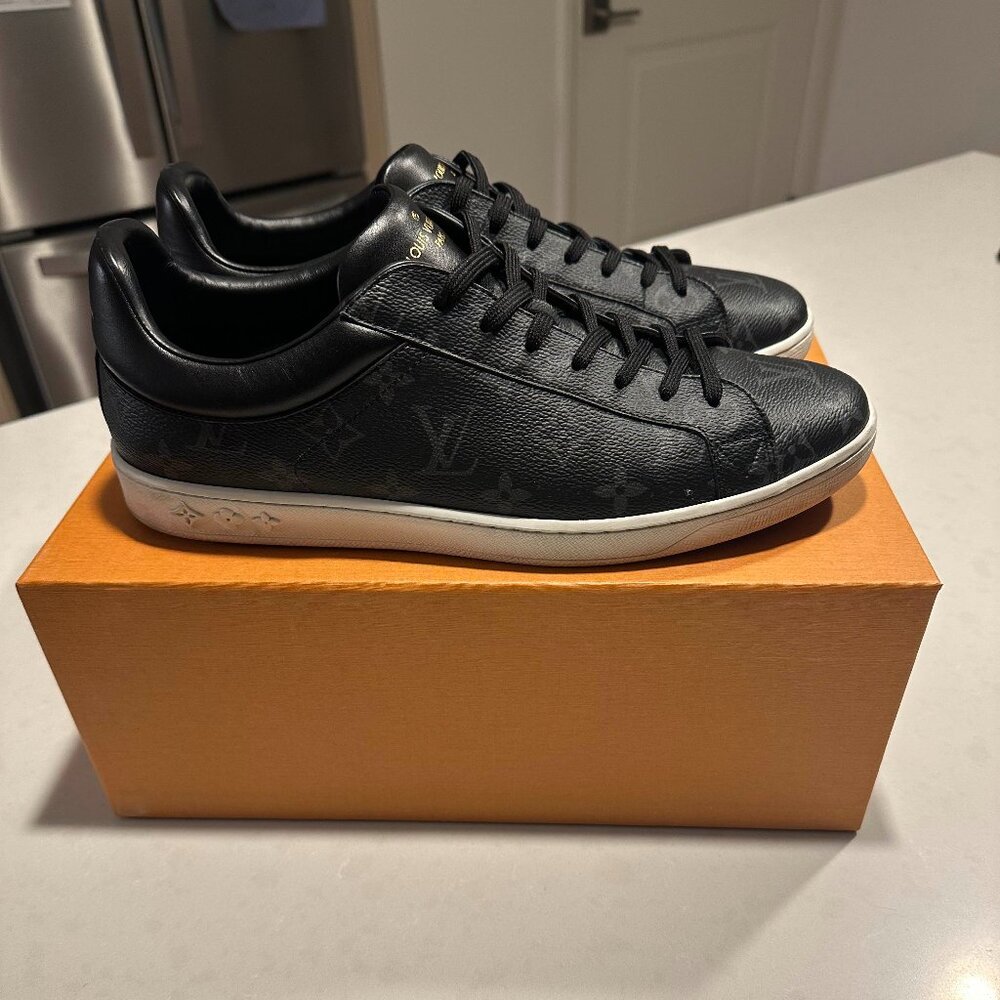 Louis Vuitton Calfskin Monogram Eclipse Luxembourg Sneakers